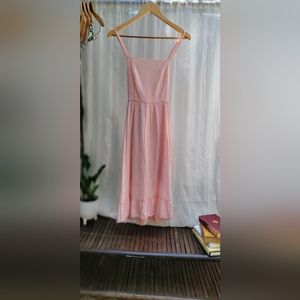 Unbranded sundress cottage core basic like new, solid light pink size S/M